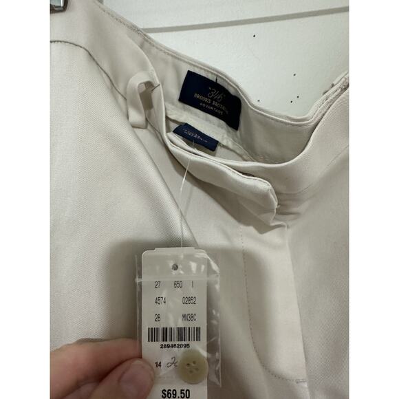 Brooks Brothers Advantage Khaki Chino Stretch Pants Career Wrinkle Free Size 14 - Picture 5 of 8